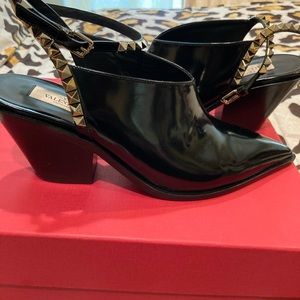 Valentino Leather Bootie /Slides